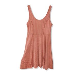 Francesca’s Everly Striped Tank Skater Dress Sz L